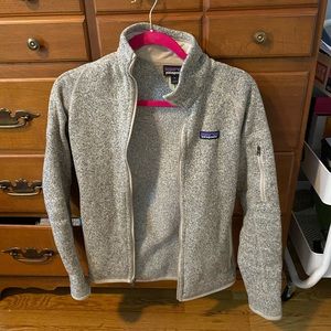 Gray and Tan Patagonia Jacket